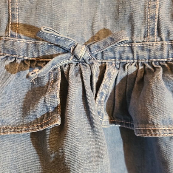 Tommy Hilfiger size 6-9M denim chambray overall jumper dress - Picture 10 of 11